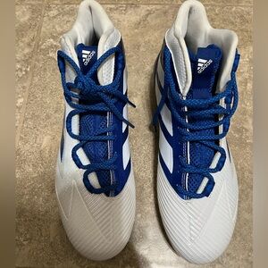 Adidas Freak Carbon Mid Elite Football Lacrosse Cleat Blue White  F97435. New